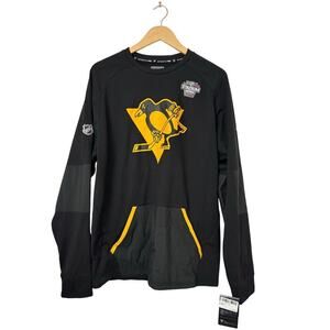 Pittsburgh Penguins Fanatics Men’s L Authentic Pro Stadium Pullover Black/Gold